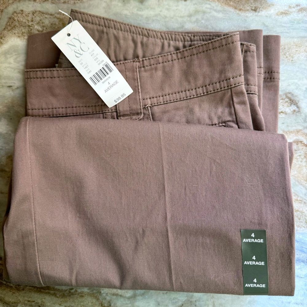 NWT NY&Co business/casual pants, 4 Average, Light brown